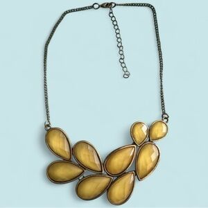 Charming Charlie Elegant Yellow Teardrop Necklace